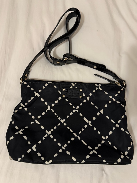 kate spade Handbags - kate spade Black and White Geometric Shoulder Bag with adjustable strap